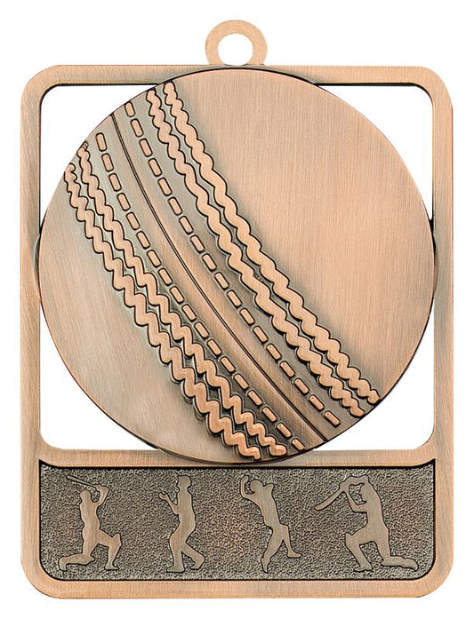 MR910B Cricket Medal Rosetta Bronze