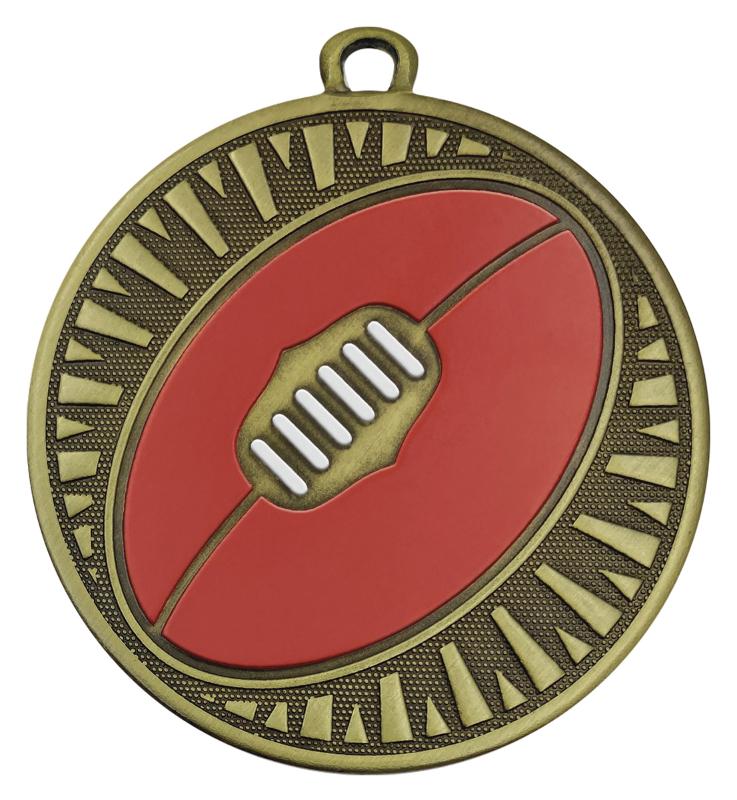 MS612G Aussie Rules Spark Medal 5.5cm