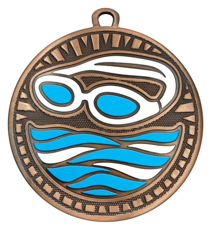 MS702B Swim Spark Medal 5.5cm