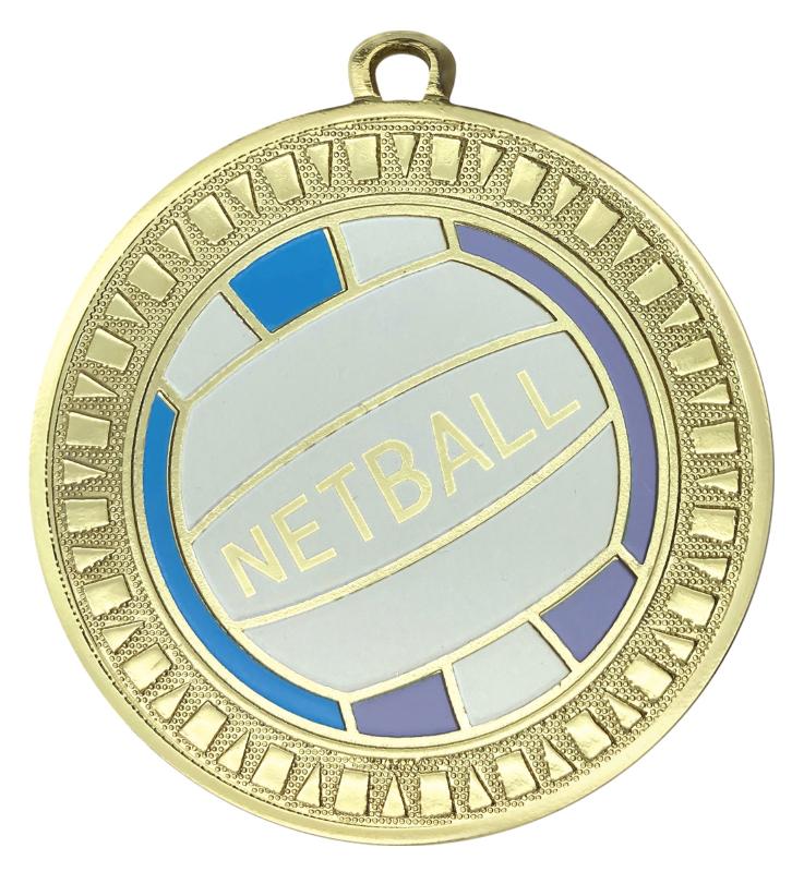 MS711G Netball Spark Medal 5.5cm