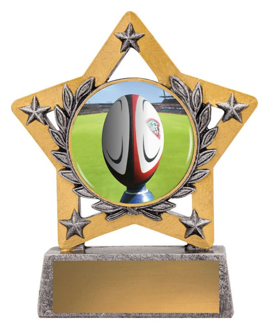 MSC131 Rugby Mini Star Colour 13cm