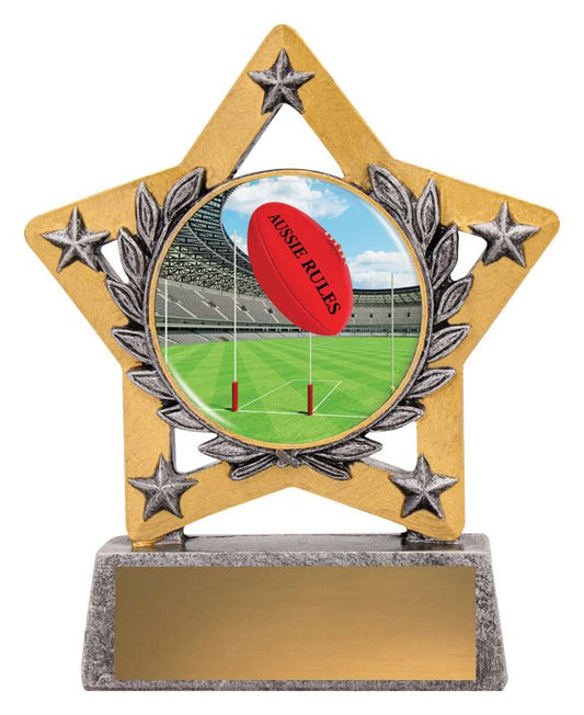 MSC882 Aussie Rules Mini Star Colour 13cm