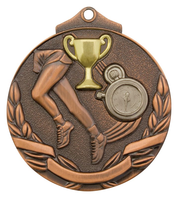 MT901B Track Two Tone Medal Bronze