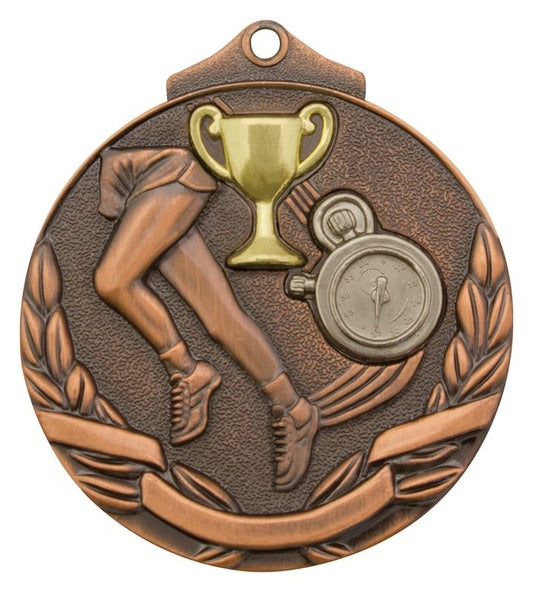 MT901B Track Two Tone Medal Bronze