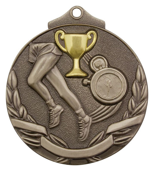 MT901S Track Two Tone Medal Silver