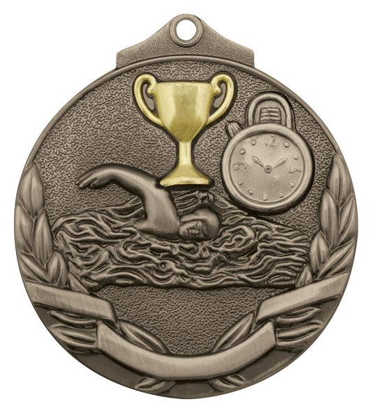MT902S Swim Two Tone Medal Silver