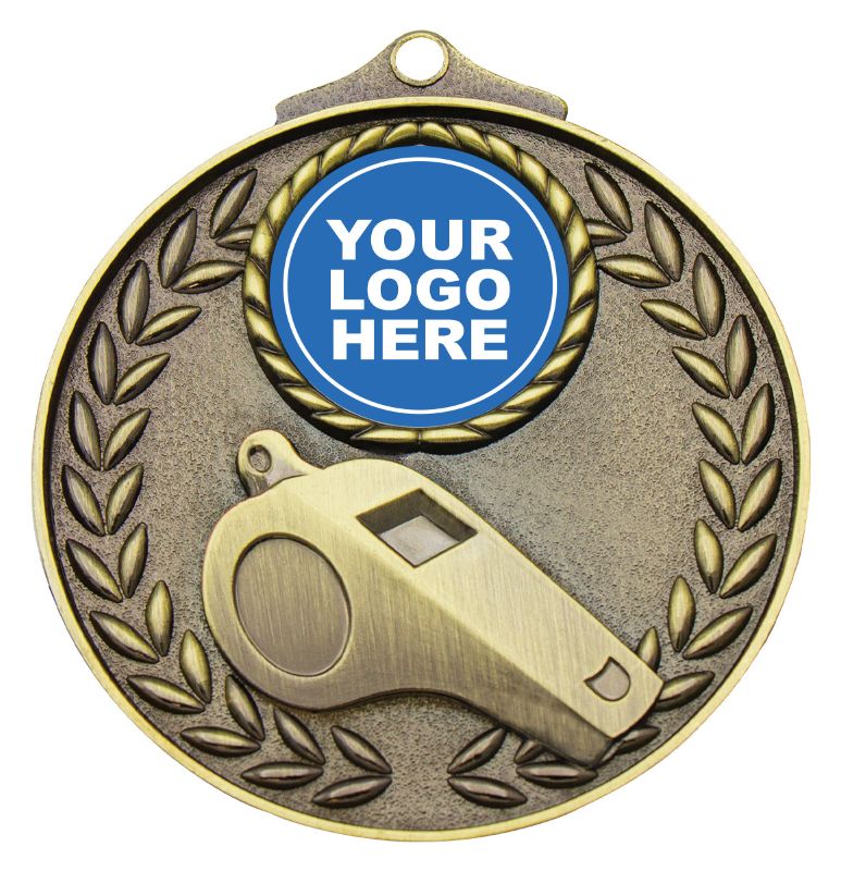 MV742G Whistle Vintage Medal 70mm