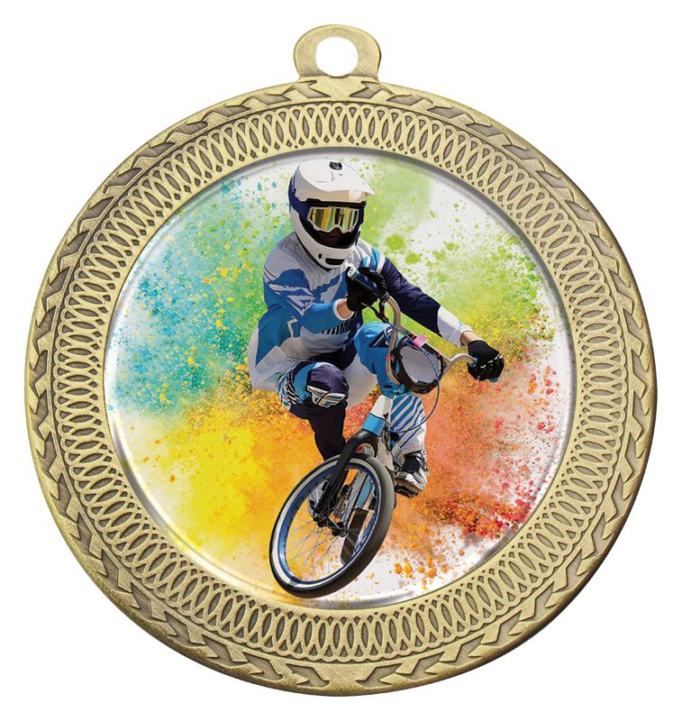 MVN081G Ovation BMX Medal Gold Medal 7cm
