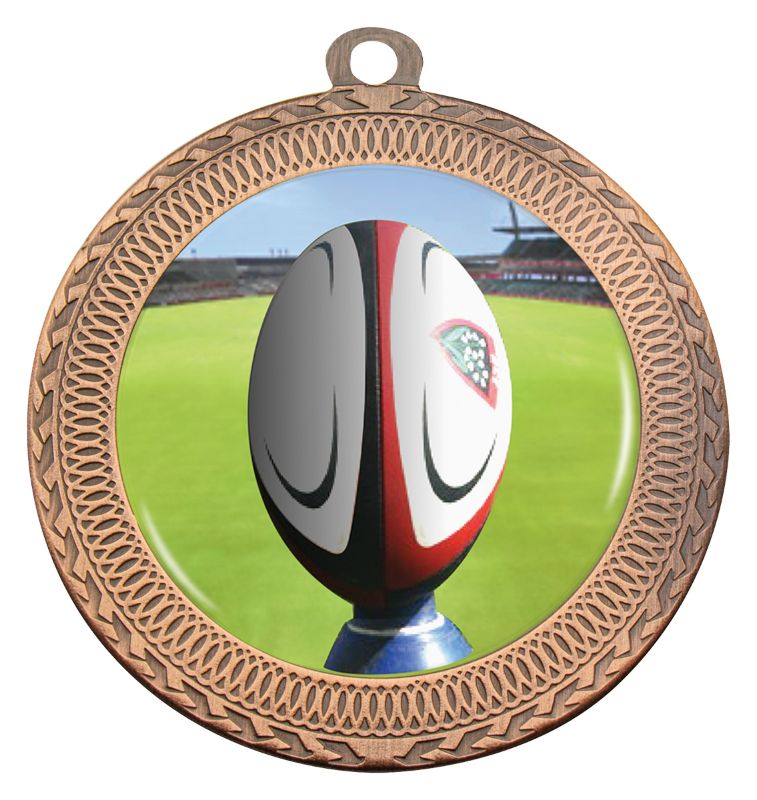 MVN131B Ovation Rugby Medal Bronze Medal 7cm