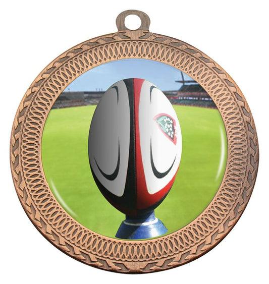 MVN131B Ovation Rugby Medal Bronze Medal 7cm