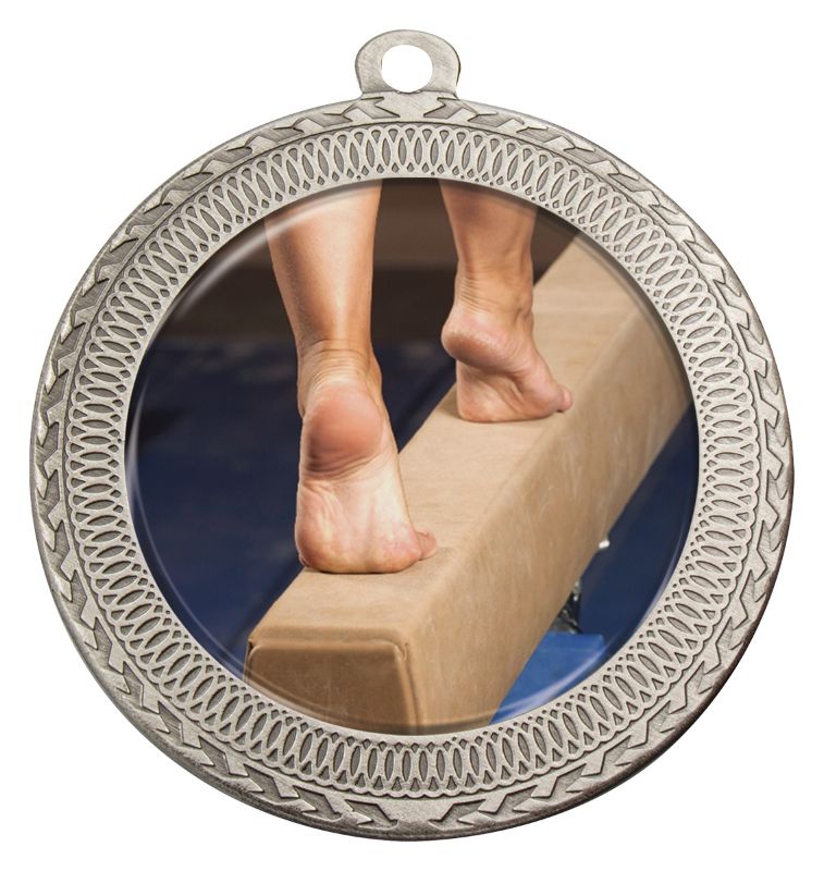 MVN141S Ovation Gymnastics Medal Silver Medal 7cm