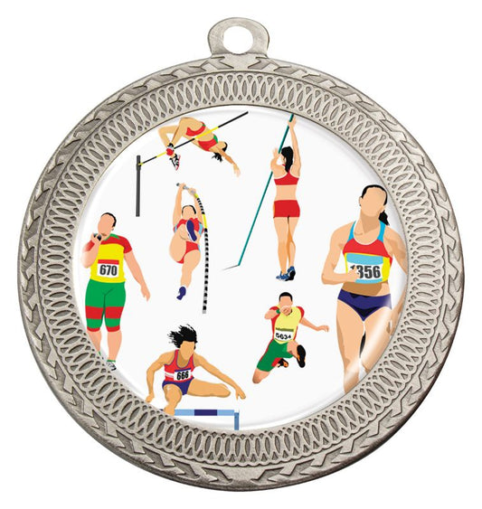 MVN474S Ovation Track & Field Medal Silver