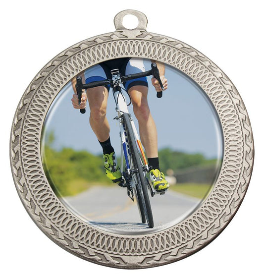MVN641S Ovation Cycling Medal Silver Medal 7cm