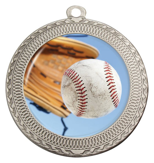 MVN741S Ovation Baseball Medal Silver