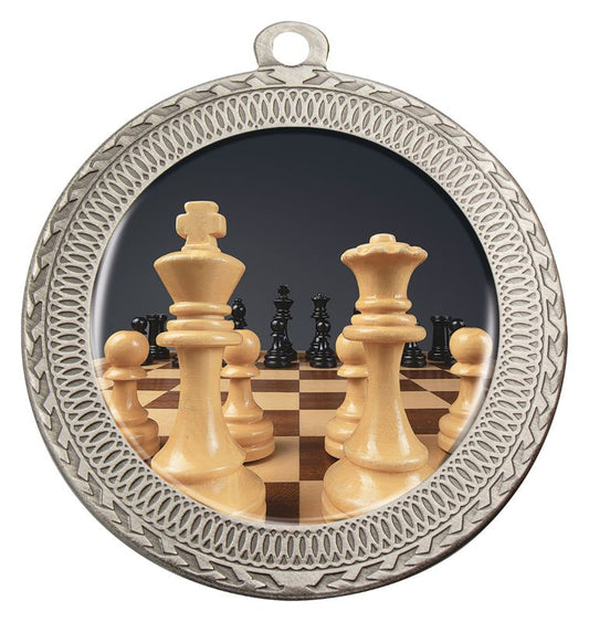MVN782S Ovation Chess Medal Silver Medal 7cm