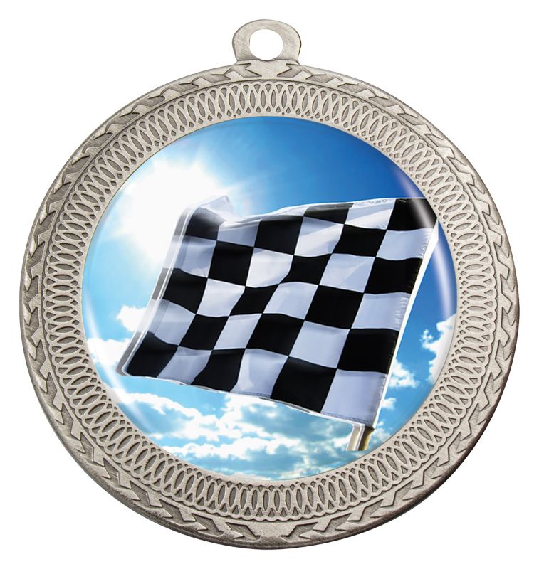 MVN841S Ovation Motorsport Medal Silver Medal 7cm