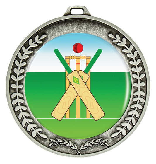 MY204S-K50 Accolade Medal Cricket Silver