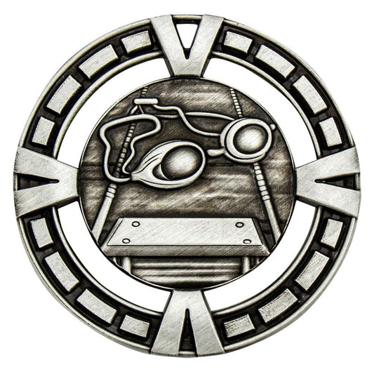 MY902S Swim Varsity Medal Silver