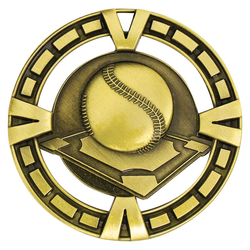 MY903G Baseball / Softball Varsity Medal Gold