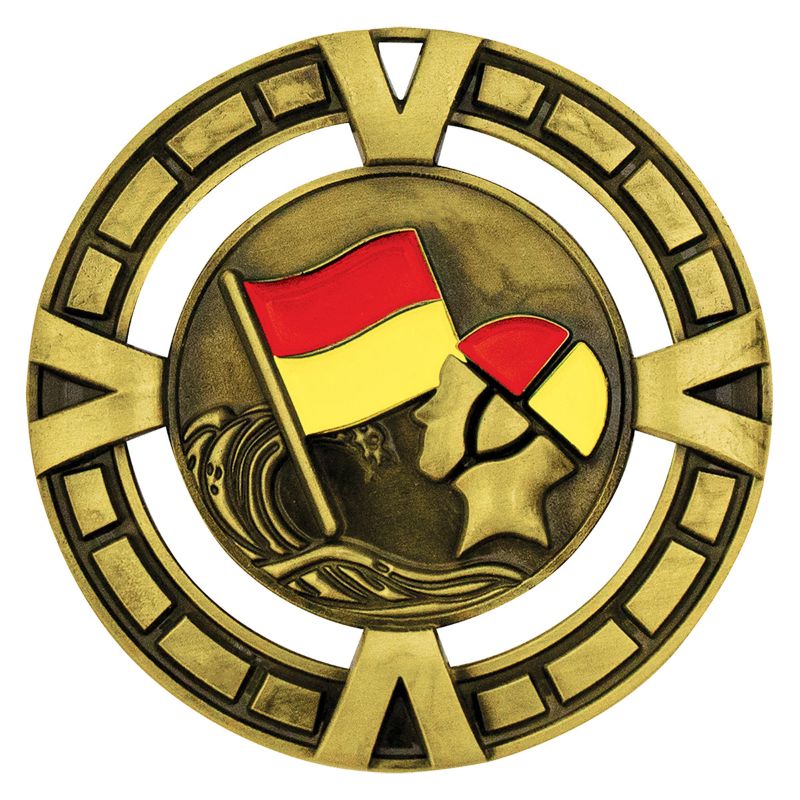 MY958G Lifesaving Varsity Medal Gold
