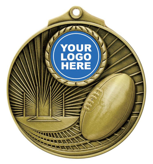 MZ131G Aussie Rules Summit Medal 7cm