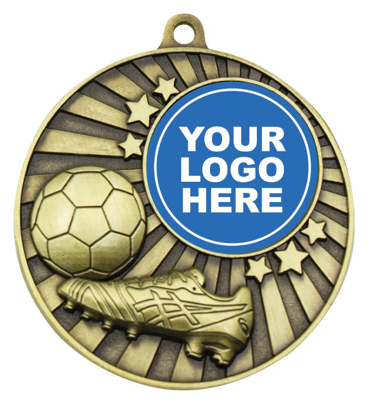 MZ604G Impact Medal Football Gold 5cm