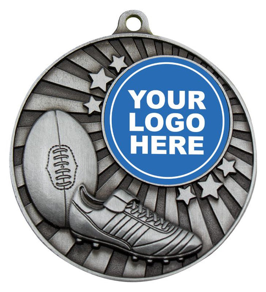 MZ612S Impact Silver Medal Aussie Rules 50mm