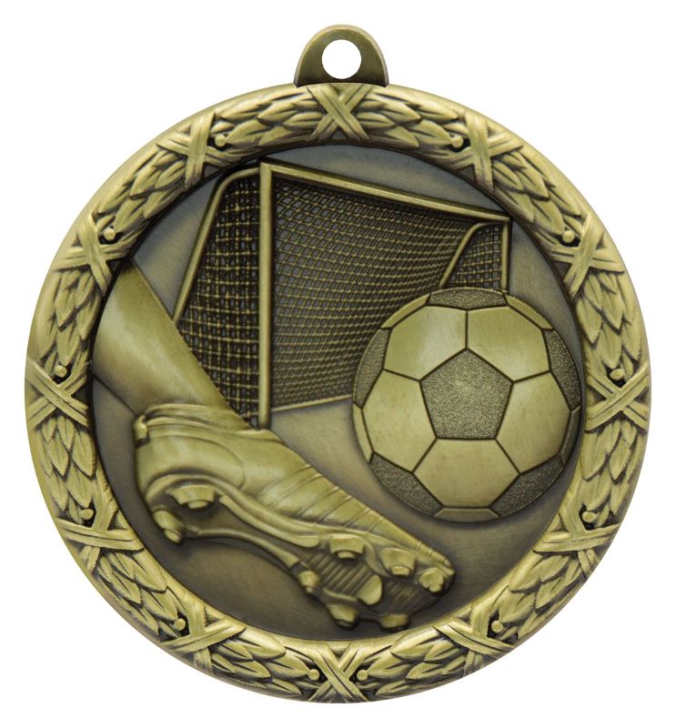 MZ804G Football Derby Wreath Gold 6.4cm
