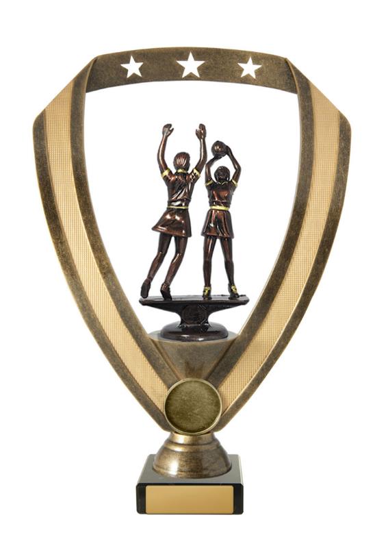 N24-2009 Netball Fig. on Base 24cm