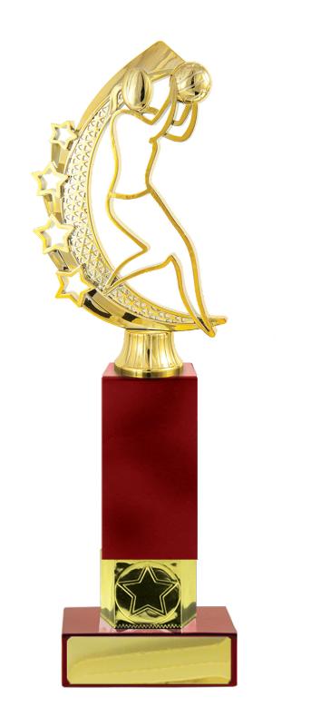 N24-2114 Netball Fig. on Column 27cm