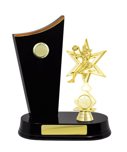 N24-2505DK Timber Buildup Netball 23cm