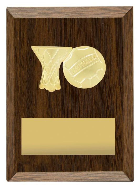 N4001 Netball Mini Plaque 11.5cm