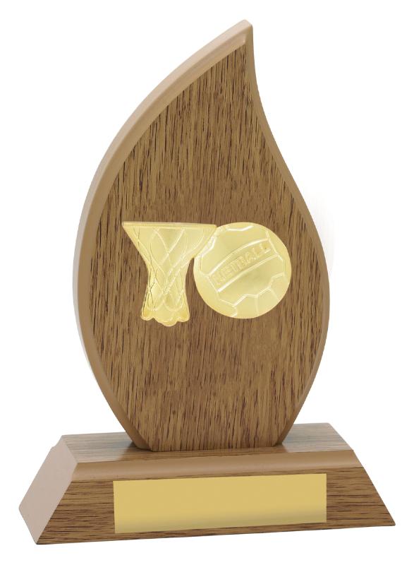 N4003 Netball Wood Flame 17cm