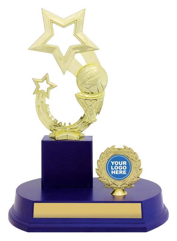 N4142 Netball Offset Column - Blue 23cm