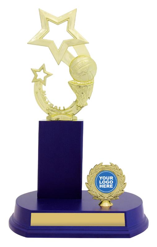 N4144 Netball Offset Column - Blue 28cm