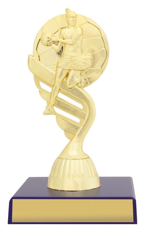 N4155 Netball Blue Column Series 15cm