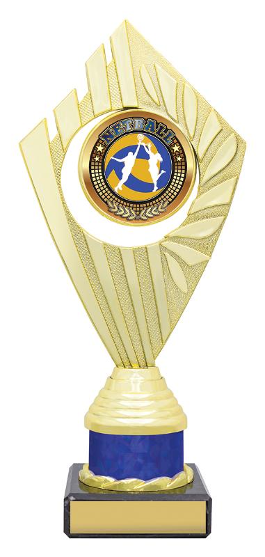 N4161 Netball Flyer Series - Gold / Blue 23cm