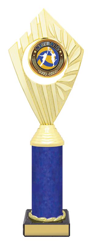N4164 Netball Flyer Series - Gold / Blue 30.5cm