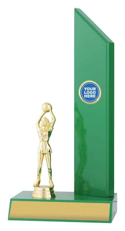 N4196 Netball Gloss Green Wing 27cm