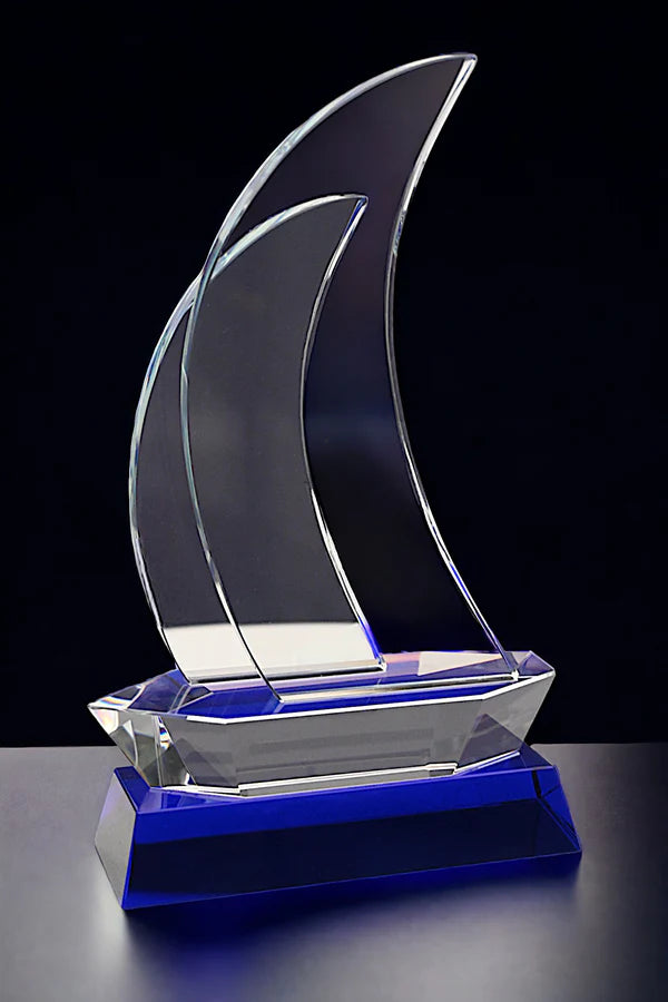 OCQ-402 Yacht Crystal Award 225mm