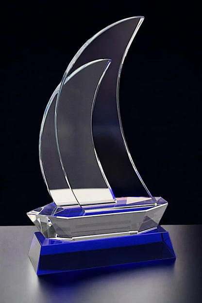 OCQ-402 Yacht Crystal Award 225mm