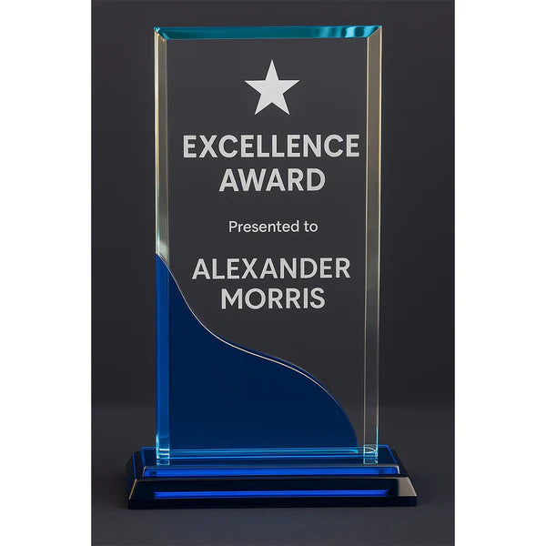 OCQ-504 Blue Swirl Award 250mm
