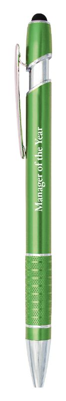 PA204 Stylus Ballpoint Aluminium Pen Green