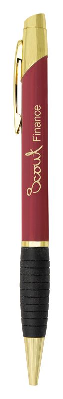 PA308 Executive Brass Barrel Pen Burgundy