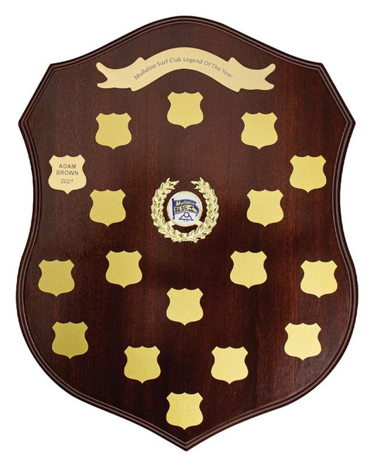 PES-13-02 Assembly Shield Tradition Gold 34cm