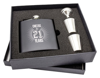 PXK27 Gift Box with funnel & cups for 6oz Flask
