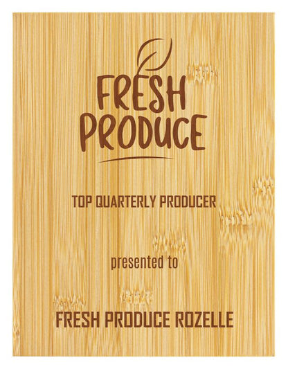 QS7 Bamboo Modern Plaque 22.5cm
