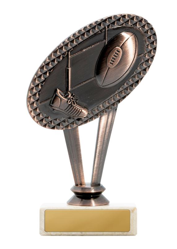 R24-2003 Metal Rugby Theme on Base 15cm