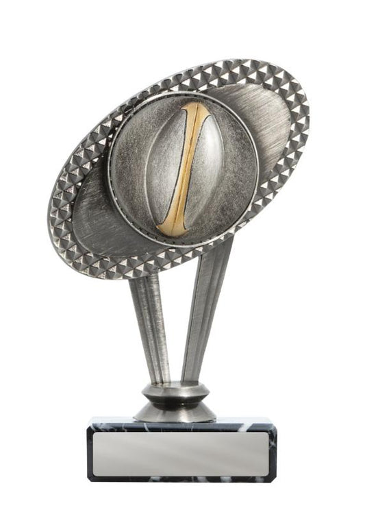 R24-2007 Metal Rugby Theme on Base 15cm