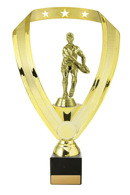 R24-2121 Male Rugby on Column 27cm
